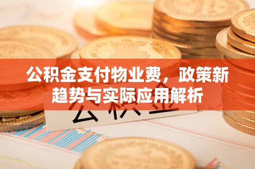 前进公积金支付物业费，政策新趋势与实际应用解析