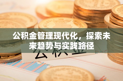 前进公积金管理现代化，探索未来趋势与实践路径