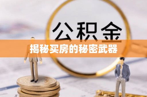 前进揭秘买房的秘密武器