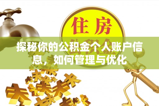 前进探秘你的公积金个人账户信息，如何管理与优化
