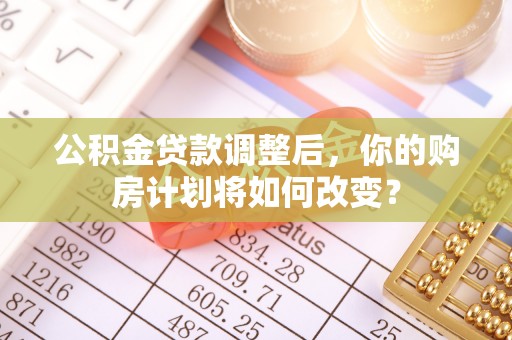 前进公积金贷款调整后，你的购房计划将如何改变？