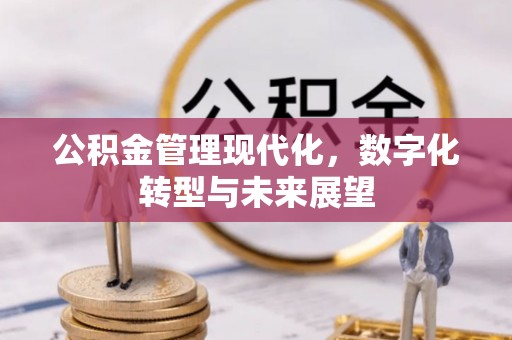 前进公积金管理现代化，数字化转型与未来展望