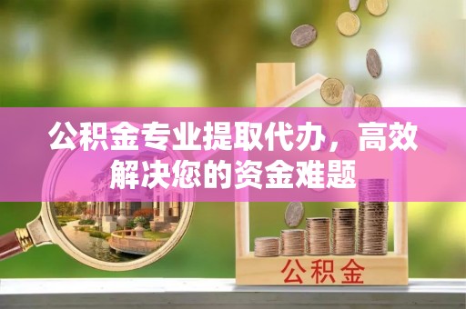 前进公积金专业提取代办，高效解决您的资金难题