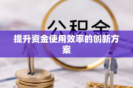 前进提升资金使用效率的创新方案
