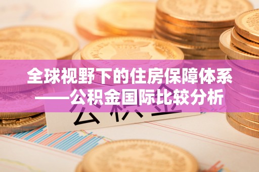 前进全球视野下的住房保障体系——公积金国际比较分析
