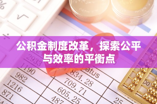 前进公积金制度改革，探索公平与效率的平衡点