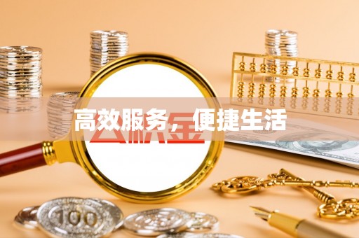前进高效服务，便捷生活