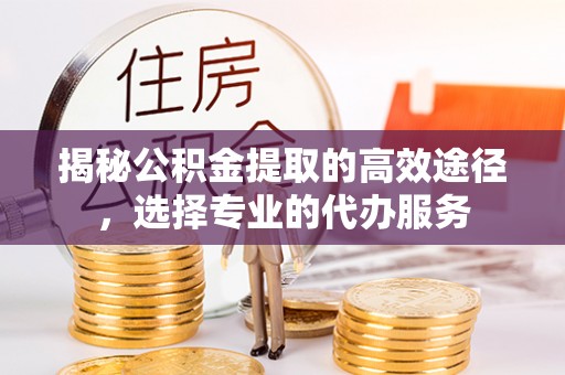 前进揭秘公积金提取的高效途径，选择专业的代办服务