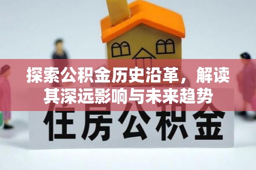 前进探索公积金历史沿革，解读其深远影响与未来趋势