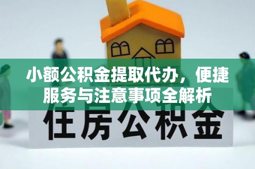 前进小额公积金提取代办，便捷服务与注意事项全解析