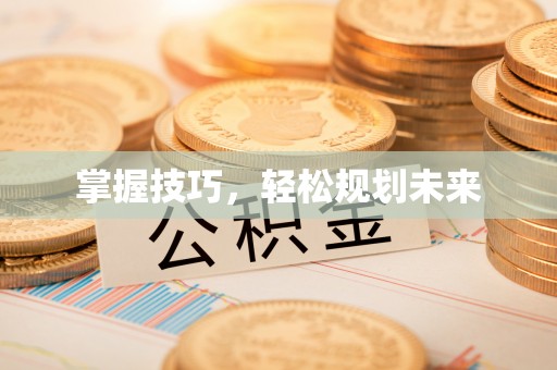 前进掌握技巧，轻松规划未来