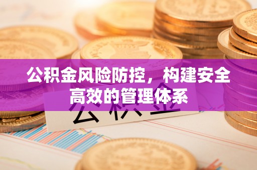 前进公积金风险防控，构建安全高效的管理体系